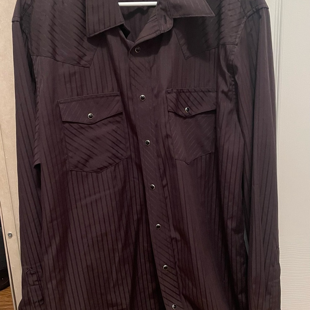 Men's Black Striped Shirt